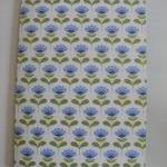 A5 Handmade Notebook Blue And Green Tida Flowers..
