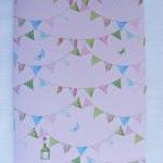 A5 Handstitched Notebook Bunting Butterflies..